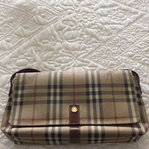 Burberry flap strap bag